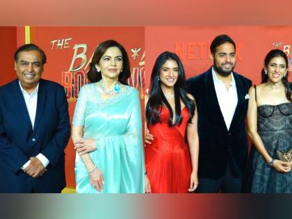 Mukesh Ambani, Nita Ambani grace 'The Ba***ds of Bollywood' premiere; Akash-Shloka, Radhika Merchant join in | Mukesh Ambani, Nita Ambani grace 'The Ba***ds of Bollywood' premiere; Akash-Shloka, Radhika Merchant join in