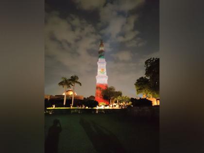 75th anniversary of India-Mexico ties: Qutub Minar lit up with vertically striped green-white-red flag | 75th anniversary of India-Mexico ties: Qutub Minar lit up with vertically striped green-white-red flag