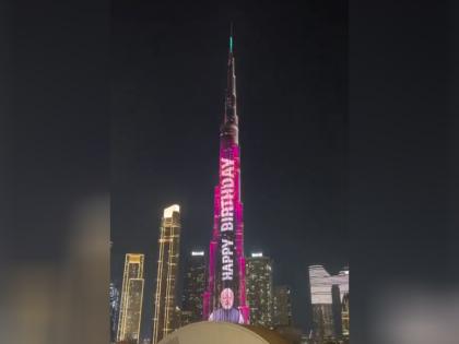 Dubai's Burj Khalifa lights up to celebrate PM Modi's 75th birthday | Dubai's Burj Khalifa lights up to celebrate PM Modi's 75th birthday