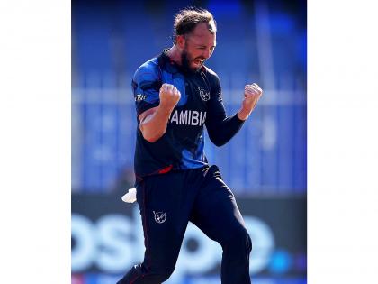 Namibia's Jan Frylinck hits third-fastest T20I fifty in win over Zimbabwe | Namibia's Jan Frylinck hits third-fastest T20I fifty in win over Zimbabwe