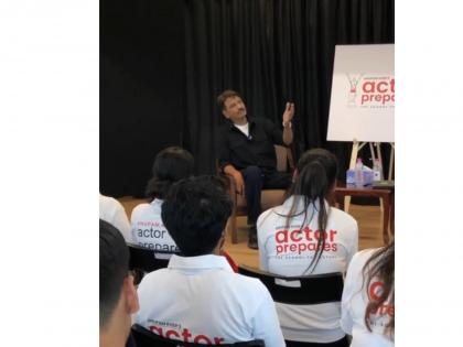 Rajesh Tailang engages with students at Anupam Kher's acting institute 'Actor Prepares' | Rajesh Tailang engages with students at Anupam Kher's acting institute 'Actor Prepares'