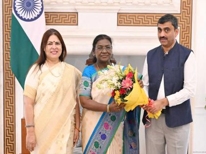 CABI Chairman meets President of India Droupadi Murmu presents details of Women's T20 World Cup, for the Blind | CABI Chairman meets President of India Droupadi Murmu presents details of Women's T20 World Cup, for the Blind