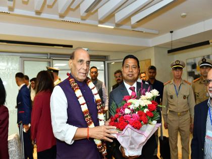 Rajnath Singh arrives in Morocco on first-ever visit by Indian Defence Minister | Rajnath Singh arrives in Morocco on first-ever visit by Indian Defence Minister
