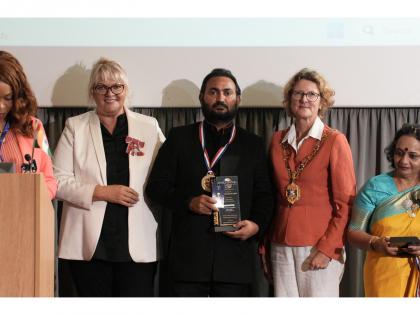 Luv Bhardwaj Honoured with Prestigious Business Excellence and Empowering Visionaries Award at Oxford | Luv Bhardwaj Honoured with Prestigious Business Excellence and Empowering Visionaries Award at Oxford