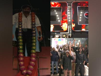 'OG' Premiere: Pawan Kalyan fans gather in large numbers outside theatres in Hyderabad | 'OG' Premiere: Pawan Kalyan fans gather in large numbers outside theatres in Hyderabad