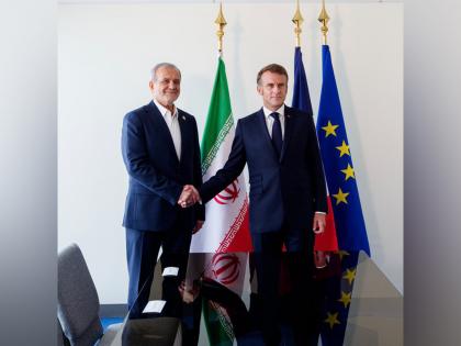 Macron urges Iran to release hostages, comply with nuclear obligations at UNGA | Macron urges Iran to release hostages, comply with nuclear obligations at UNGA