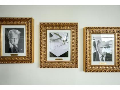 Trump swaps Biden portrait with autopen image in Presidential Walk of Fame | Trump swaps Biden portrait with autopen image in Presidential Walk of Fame
