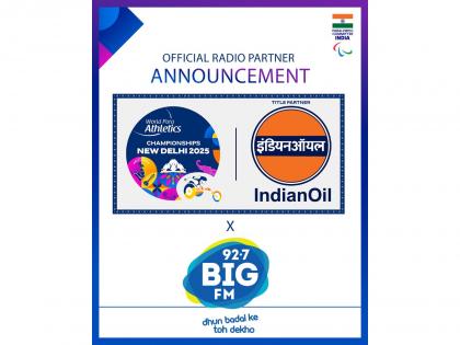 BIG FM Partners with Paralympic Committee of India for IndianOil New Delhi 2025 World Para Athletics Championships | BIG FM Partners with Paralympic Committee of India for IndianOil New Delhi 2025 World Para Athletics Championships