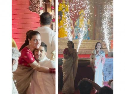Rani, Kajol, Ayan get emotional as they miss Deb Mukherjee at Durga Puja festivities | Rani, Kajol, Ayan get emotional as they miss Deb Mukherjee at Durga Puja festivities