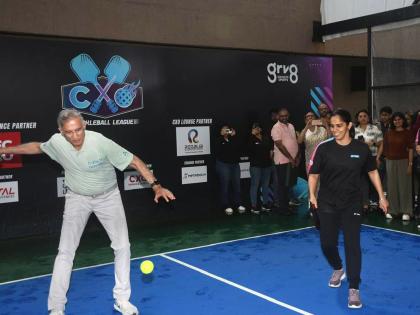 Saina Nehwal takes part in friendly pickleball match, headlining India's first CXO Pickleball League | Saina Nehwal takes part in friendly pickleball match, headlining India's first CXO Pickleball League