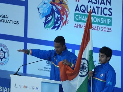 Gujarat CM Patel declares 11th Asian Aquatics Championships open | Gujarat CM Patel declares 11th Asian Aquatics Championships open