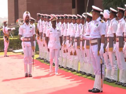 Kenya's Navy Commander Major General Paul Owuor Otieno receives Guard of Honour | Kenya's Navy Commander Major General Paul Owuor Otieno receives Guard of Honour