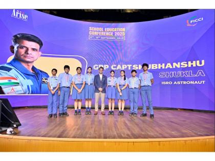 Gaganyatri Shubhanshu Shukla visits ARISE School Education Conference 2025, interacts with educators and students | Gaganyatri Shubhanshu Shukla visits ARISE School Education Conference 2025, interacts with educators and students