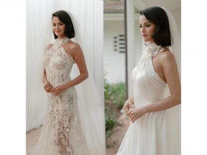 Selena Gomez reveals stunning bridal outfits in unseen wedding pictures with Benny Blanco | Selena Gomez reveals stunning bridal outfits in unseen wedding pictures with Benny Blanco