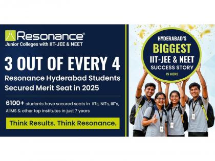 3 in 4 Resonance Hyderabad Students Crack IIT-JEE & NEET 2025, Celebrating Milestone Success | 3 in 4 Resonance Hyderabad Students Crack IIT-JEE & NEET 2025, Celebrating Milestone Success