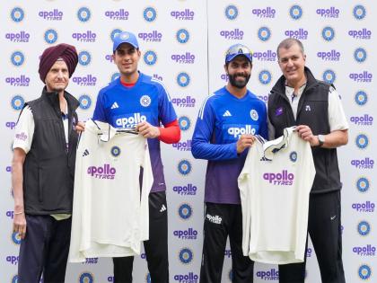 Apollo Tyres unveils logo on Indian men's cricket team jersey | Apollo Tyres unveils logo on Indian men's cricket team jersey