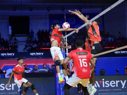 PVL 2025: Hosts Hyderabad Black Hawks secure big win over defending champions Calicut Heroes | PVL 2025: Hosts Hyderabad Black Hawks secure big win over defending champions Calicut Heroes