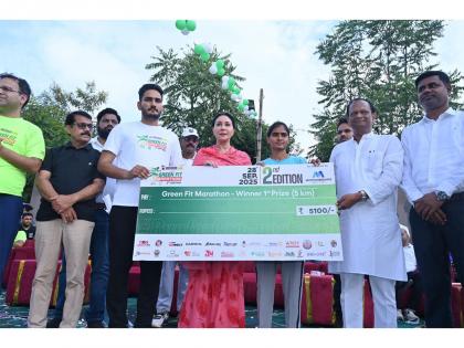 Green Fit Marathon-2025: Over 5,000 Runners Participate, Deputy Chief Minister Diya Kumari Flags Off the Event | Green Fit Marathon-2025: Over 5,000 Runners Participate, Deputy Chief Minister Diya Kumari Flags Off the Event