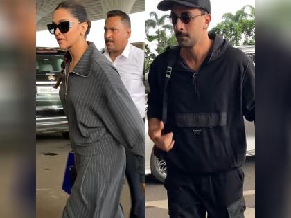Viral video: Deepika, Ranbir's surprise airport hug sends fans into a frenzy | Viral video: Deepika, Ranbir's surprise airport hug sends fans into a frenzy