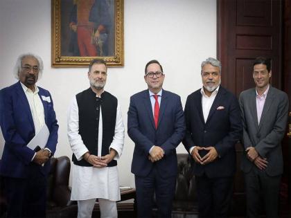 Rahul Gandhi meets Colombian Senate President Lidios Garcia | Rahul Gandhi meets Colombian Senate President Lidios Garcia