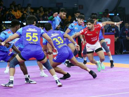 PKL 12: Aditya's Super 10 helps Puneri Paltan clinch thriller against Pink Panthers | PKL 12: Aditya's Super 10 helps Puneri Paltan clinch thriller against Pink Panthers