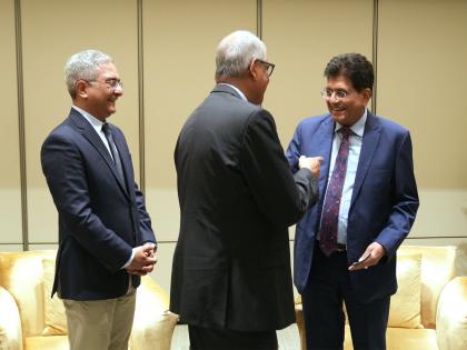 Piyush Goyal meets Schneider Electric executives to boost collaboration in energy, digital sectors | Piyush Goyal meets Schneider Electric executives to boost collaboration in energy, digital sectors