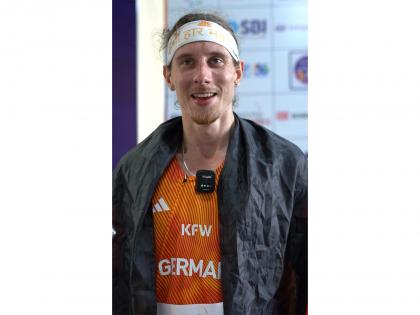 German athlete Max Maximilian expresses gratitude for India's hospitality through 'Kabhi Haar Mat Mano' headband | German athlete Max Maximilian expresses gratitude for India's hospitality through 'Kabhi Haar Mat Mano' headband