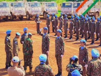 Indian peacekeepers honoured for dedicated service by UNISFA | Indian peacekeepers honoured for dedicated service by UNISFA