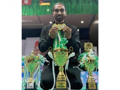 Pramod Bhagat shines with three gold medals at 1st Abia Para Badminton International 2025 | Pramod Bhagat shines with three gold medals at 1st Abia Para Badminton International 2025 Pramod Bhagat shines with three gold medals at 1st Abia Para Badminton International 2025 | Pramod Bhagat shines with three gold medals at 1st Abia Para Badminton International 2025