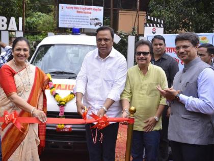 Neela Film Productions Donates Ambulance to Film City, Supporting Healthcare Needs of Hundreds of Employees and Professionals | Neela Film Productions Donates Ambulance to Film City, Supporting Healthcare Needs of Hundreds of Employees and Professionals