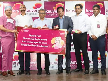 Kauvery Hospital Performs World's First Breakthrough Transcatheter Mitral Valve Replacement on a High-Risk Elderly woman aged 83 | Kauvery Hospital Performs World's First Breakthrough Transcatheter Mitral Valve Replacement on a High-Risk Elderly woman aged 83