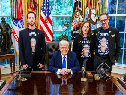 Trump holds talks with former Hamas hostage, family of slain IDF soldier as Gaza conflict reaches two-year mark | Trump holds talks with former Hamas hostage, family of slain IDF soldier as Gaza conflict reaches two-year mark