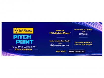 L&T Finance Ltd. Launches 'Pitch Point,' a Competition for AI Startups Ahead of RAISE' 25 | L&T Finance Ltd. Launches 'Pitch Point,' a Competition for AI Startups Ahead of RAISE' 25