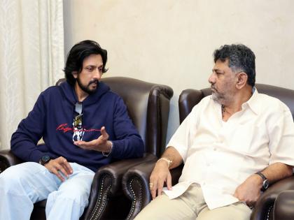 Kichcha Sudeepa thanks DK Shivakumar for order to lift seal on 'Bigg Boss Kannada' studio | Kichcha Sudeepa thanks DK Shivakumar for order to lift seal on 'Bigg Boss Kannada' studio
