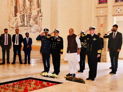 Rajnath Singh pays tribute at Australian War Memorial in Canberra | Rajnath Singh pays tribute at Australian War Memorial in Canberra Rajnath Singh pays tribute at Australian War Memorial in Canberra | Rajnath Singh pays tribute at Australian War Memorial in Canberra