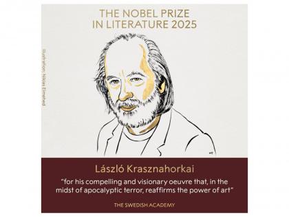 2025 Nobel Literature goes to Hungarian novelist Krasznahorkai | 2025 Nobel Literature goes to Hungarian novelist Krasznahorkai 2025 Nobel Literature goes to Hungarian novelist Krasznahorkai | 2025 Nobel Literature goes to Hungarian novelist Krasznahorkai