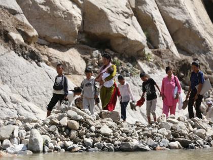 Obstructed highways after Nepal downpour force travellers to take 'cling-to-wall' route | Obstructed highways after Nepal downpour force travellers to take 'cling-to-wall' route Obstructed highways after Nepal downpour force travellers to take 'cling-to-wall' route | Obstructed highways after Nepal downpour force travellers to take 'cling-to-wall' route
