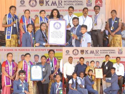 Madurai's KMR International School Creates History with Three Consecutive Elite World Records | Madurai's KMR International School Creates History with Three Consecutive Elite World Records Madurai's KMR International School Creates History with Three Consecutive Elite World Records | Madurai's KMR International School Creates History with Three Consecutive Elite World Records