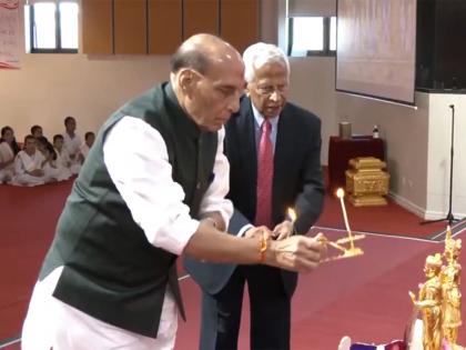 Rajnath Singh visits Sydney's BAPS Swaminarayan Mandir, lauds India's global progress | Rajnath Singh visits Sydney's BAPS Swaminarayan Mandir, lauds India's global progress Rajnath Singh visits Sydney's BAPS Swaminarayan Mandir, lauds India's global progress | Rajnath Singh visits Sydney's BAPS Swaminarayan Mandir, lauds India's global progress