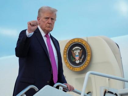 US President Trump emplanes for Israel on first visit since announcing Israel-Hamas ceasefire deal | US President Trump emplanes for Israel on first visit since announcing Israel-Hamas ceasefire deal US President Trump emplanes for Israel on first visit since announcing Israel-Hamas ceasefire deal | US President Trump emplanes for Israel on first visit since announcing Israel-Hamas ceasefire deal