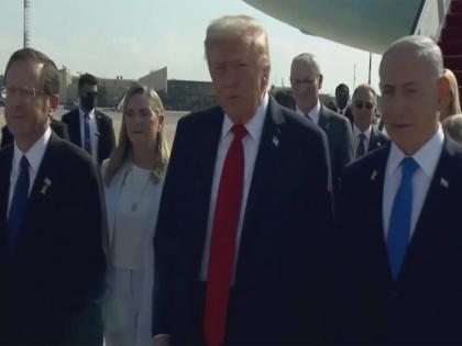 "God bless America and God bless Israel": Israel expresses gratitude as Trump touches down | "God bless America and God bless Israel": Israel expresses gratitude as Trump touches down
