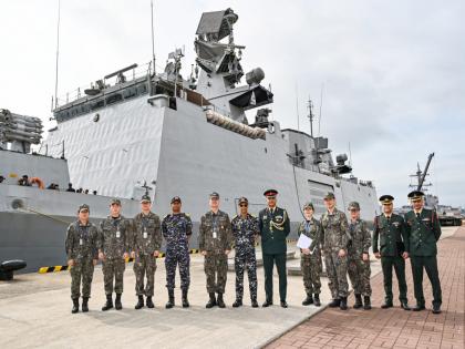 Maiden India-South Korea Navy Bilateral Ex begins with INS Sahyadri's port call at Busan | Maiden India-South Korea Navy Bilateral Ex begins with INS Sahyadri's port call at Busan Maiden India-South Korea Navy Bilateral Ex begins with INS Sahyadri's port call at Busan | Maiden India-South Korea Navy Bilateral Ex begins with INS Sahyadri's port call at Busan