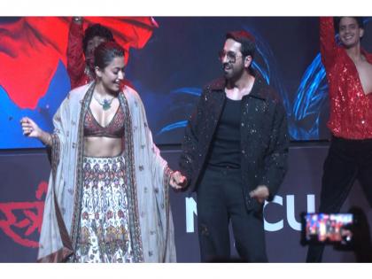 Ayushmann Khurrana, Rashmika Mandanna set stage on fire with their dance moves on 'Thamma' song in Delhi | Ayushmann Khurrana, Rashmika Mandanna set stage on fire with their dance moves on 'Thamma' song in Delhi Ayushmann Khurrana, Rashmika Mandanna set stage on fire with their dance moves on 'Thamma' song in Delhi | Ayushmann Khurrana, Rashmika Mandanna set stage on fire with their dance moves on 'Thamma' song in Delhi