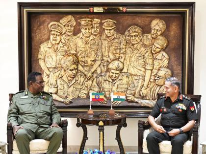 COAS General Upendra Dwivedi, Ethiopia Land Force Chief General Balcha discuss defence capacity-building | COAS General Upendra Dwivedi, Ethiopia Land Force Chief General Balcha discuss defence capacity-building COAS General Upendra Dwivedi, Ethiopia Land Force Chief General Balcha discuss defence capacity-building | COAS General Upendra Dwivedi, Ethiopia Land Force Chief General Balcha discuss defence capacity-building