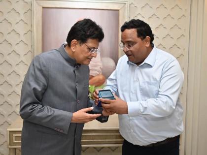 Vijay Shekhar Sharma showcases Made-in-India AI Soundbox to Piyush Goyal, reaffirms commitment to Atmanirbhar Bharat | Vijay Shekhar Sharma showcases Made-in-India AI Soundbox to Piyush Goyal, reaffirms commitment to Atmanirbhar Bharat Vijay Shekhar Sharma showcases Made-in-India AI Soundbox to Piyush Goyal, reaffirms commitment to Atmanirbhar Bharat | Vijay Shekhar Sharma showcases Made-in-India AI Soundbox to Piyush Goyal, reaffirms commitment to Atmanirbhar Bharat