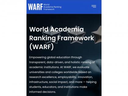 WARF (World Academia Ranking Framework) released ranking of Top Government and private engineering colleges in India | WARF (World Academia Ranking Framework) released ranking of Top Government and private engineering colleges in India WARF (World Academia Ranking Framework) released ranking of Top Government and private engineering colleges in India | WARF (World Academia Ranking Framework) released ranking of Top Government and private engineering colleges in India