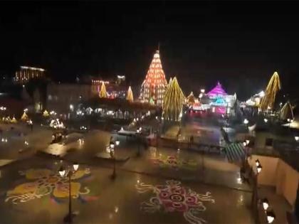 Artists create 50,000 sq ft rangoli at Ujjain's Shri Mahakaleshwar temple ahead of Deepotsav | Artists create 50,000 sq ft rangoli at Ujjain's Shri Mahakaleshwar temple ahead of Deepotsav Artists create 50,000 sq ft rangoli at Ujjain's Shri Mahakaleshwar temple ahead of Deepotsav | Artists create 50,000 sq ft rangoli at Ujjain's Shri Mahakaleshwar temple ahead of Deepotsav