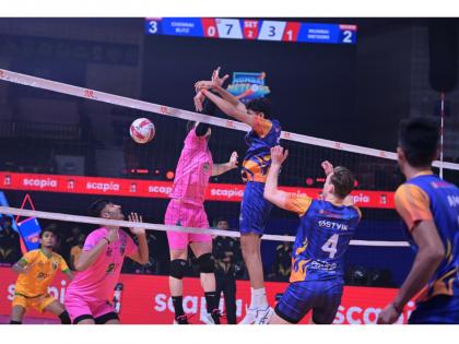 PVL 2025 Season 4 (Match 32): Mumbai Meteors storm into Semi-Finals with hard-fought win over Chennai Blitz | PVL 2025 Season 4 (Match 32): Mumbai Meteors storm into Semi-Finals with hard-fought win over Chennai Blitz PVL 2025 Season 4 (Match 32): Mumbai Meteors storm into Semi-Finals with hard-fought win over Chennai Blitz | PVL 2025 Season 4 (Match 32): Mumbai Meteors storm into Semi-Finals with hard-fought win over Chennai Blitz