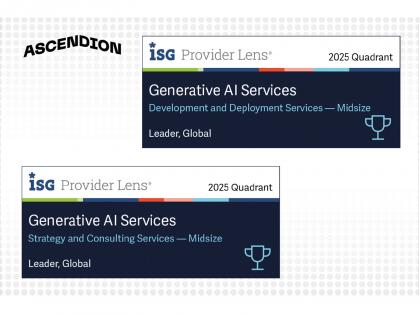 Ascendion Recognized as a Global Leader in the ISG Provider Lens® for Generative AI Services 2025 | Ascendion Recognized as a Global Leader in the ISG Provider Lens® for Generative AI Services 2025 Ascendion Recognized as a Global Leader in the ISG Provider Lens® for Generative AI Services 2025 | Ascendion Recognized as a Global Leader in the ISG Provider Lens® for Generative AI Services 2025
