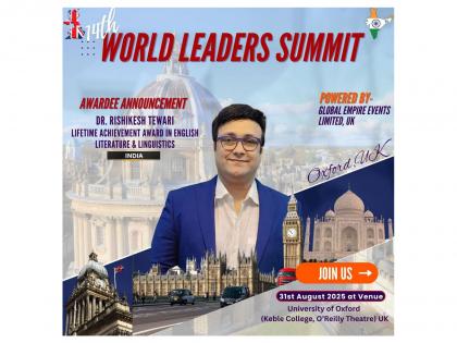 Dr. Rishikesh Tewari Received Global Lifetime Achievement Honour at Oxford's World Leaders Summit 2025 | Dr. Rishikesh Tewari Received Global Lifetime Achievement Honour at Oxford's World Leaders Summit 2025 Dr. Rishikesh Tewari Received Global Lifetime Achievement Honour at Oxford's World Leaders Summit 2025 | Dr. Rishikesh Tewari Received Global Lifetime Achievement Honour at Oxford's World Leaders Summit 2025